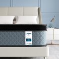 thumbnail image 1 of Crystli 10" Queen Size Pocket Innerspring Memory Foam Hybrid Mattress in a Box, 1 of 7