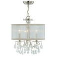 thumbnail image 1 of Three Light Chandelier In Minimalist Style 14 Inches Wide By 17 Inches High-Polished Chrome Finish    -Traditional Installation Crystorama Lighting, 1 of 2