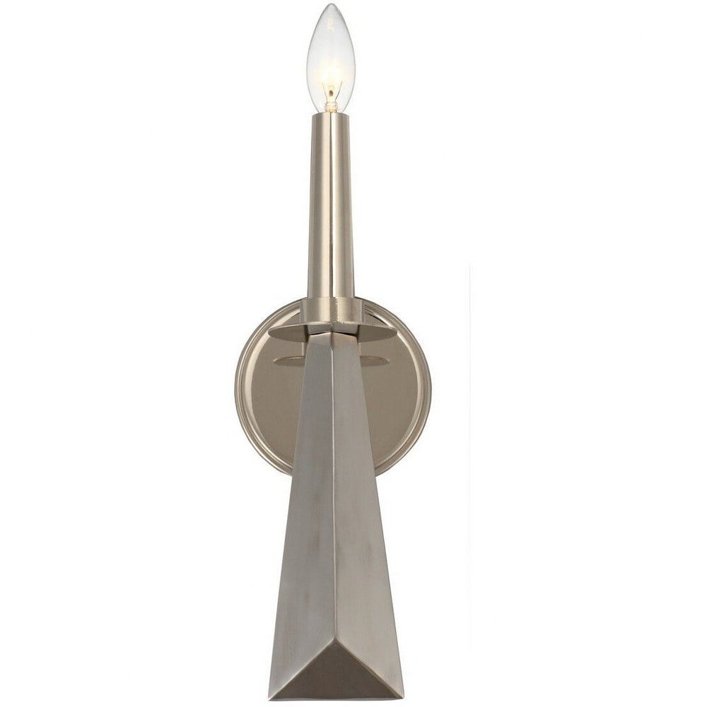 Polished Nickel Modern Minimalist Wall Sconce
