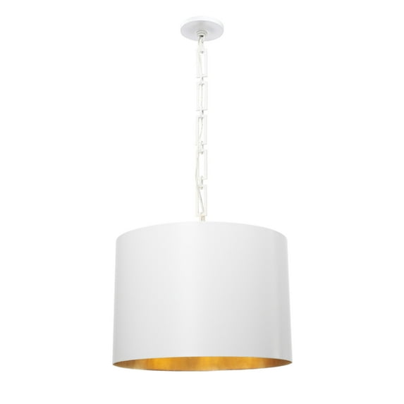 8686-MT-GA Crystorama Lighting Alston - Six Light Pendant-Matte White/Antique Gold Finish -Traditional Installation