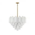 thumbnail image 1 of Crystorama Addis 12 Light Aged Brass Chandelier - 26.75"W x 21.5"H x 26.75"D, 1 of 10