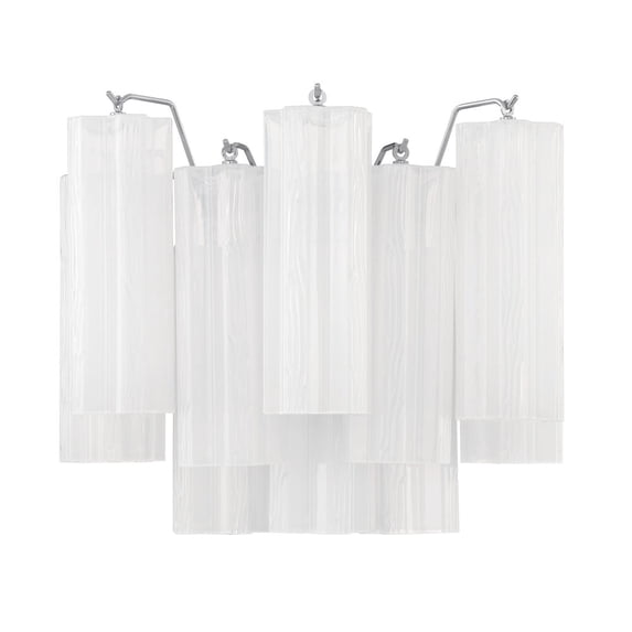 Crystorama Addis 2 Light Polished Chrome Wall Mount - 14.5"W x 11.5"H x 9.75"D