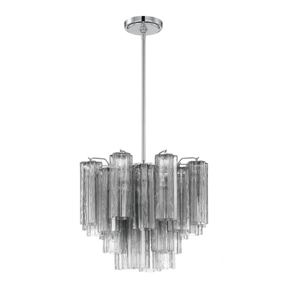 Crystorama Addis 4 Light Polished Chrome Chandelier - 17.75"W x 13.75"H x 17.75"D
