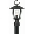 thumbnail image 1 of Crystorama Andover 1 Light Matte Black Outdoor Lantern Post - 9"W x 14.5"H, 1 of 5
