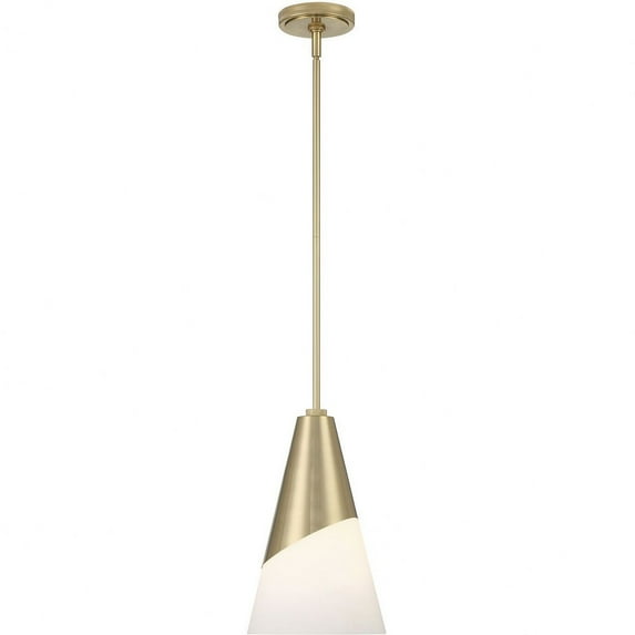 Crystorama Brian Patrick Flynn Tori 1 Light Vibrant Gold Pendant