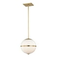 thumbnail image 1 of 2112-AG Crystorama Lighting Truax - One Light Pendant in Classic Style - 12 Inches Wide by 13.5 Inches High-Aged Brass Finish, 1 of 9