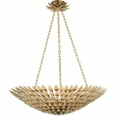 Eight Light Large Chandelier In Traditional And Contemporary Style 30 Inches Wide By 12 Inches High-Antique Gold Finish Crystorama Lighting 519-Ga