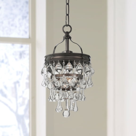 131-VZ Crystorama Lighting Calypso - 1 Light Pendant in Traditional and Contemporary Style - 7.25 Inches Wide by 13.75 Inches High-Vibrant Bronze
