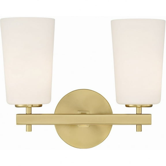 Crystorama Colton 2 Light Aged Brass Wall Mount - 14.75'' W x 11.50'' H