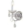 thumbnail image 1 of Crystorama Imperial 1 Light Clear Crystal Chrome Sconce - 4.75'' W x 13.5'' H x 7'' D, 1 of 5