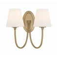 thumbnail image 1 of JUN-10322-VG Crystorama Lighting Juno - 2 Light Wall Mount-13 Inches Tall and 15 Inches Wide-Vibrant Gold Finish, 1 of 12