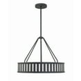 thumbnail image 1 of Crystorama Kendal 4 Light Black Forged Pendant - 22.5"W x 18.25"H, 1 of 5