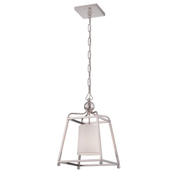 Crystorama Libby Langdon for  Sylvan 1 Light Polished Nickel Pendant - 11.5'' W x 18.25'' H