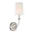 thumbnail image 1 of One Light Wall Sconce In Minimalist Style 4.75 Inches Wide By 15.75 Inches High-Polished Nickel Finish Crystorama Lighting 2241-Pn, 1 of 9