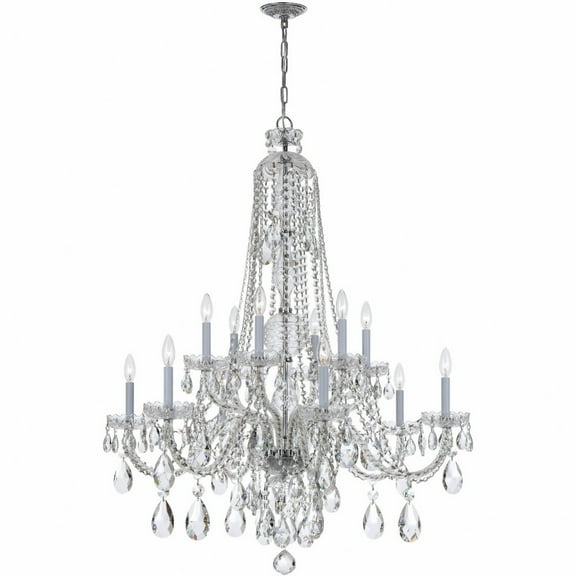 Crystorama Lighting - 12 Light Chandelier - Chandelier - Crystal - Six Light