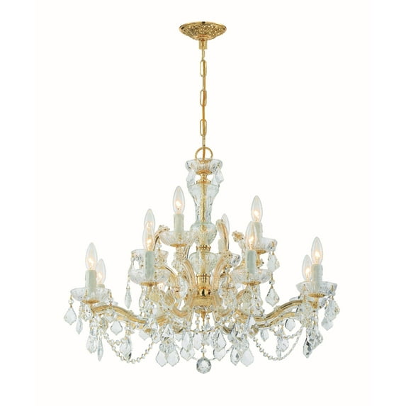 Crystorama Lighting - 12 Light Chandelier - Chandelier - Maria Theresa - Twelve