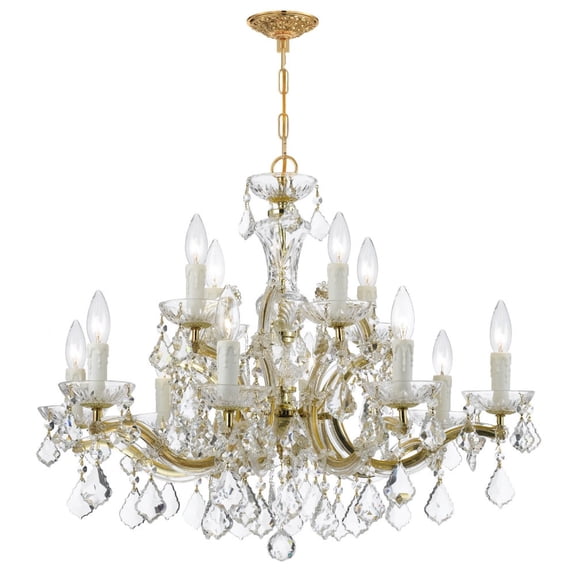 Crystorama Lighting - 12 Light Chandelier - Chandelier - Maria Theresa - Twelve