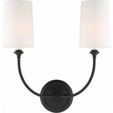 2242-BF-Crystorama Lighting-Sylvan - 2 Light Wall Sconce-Black Forged Finish