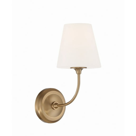 2441-OP-VG Crystorama Lighting Sylvan - 1 Light Wall Mount-Vibrant Gold Finish