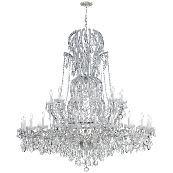 Crystorama Lighting Group 4460-CH-CL-S Maria Theresa 37 Light 64" Wide Crystal Chandelier