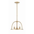 thumbnail image 1 of ABB-3003-VG Crystorama Lighting Abbott - 3 Light Chandelier-Vibrant Gold Finish, 1 of 14