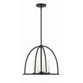 thumbnail image 1 of ABB-3004-BK Crystorama Lighting Abbott - 4 Light Chandelier-Black Finish, 1 of 15