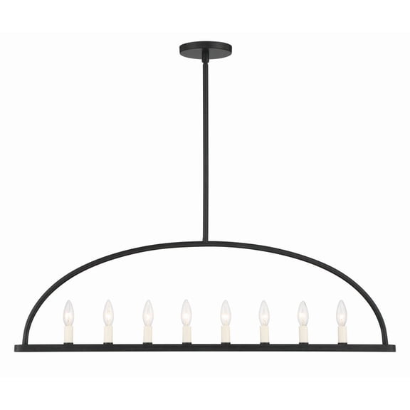 Crystorama Lighting - Abbott - 8 Light Chandelier-Black Finish