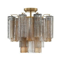Crystorama Lighting - Addis - 4 Light Flush Mount In Geometric Style-13.75