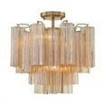 thumbnail image 1 of Crystorama Lighting - Addis - 4 Light Flush Mount In Geometric Style-13.75, 1 of 11