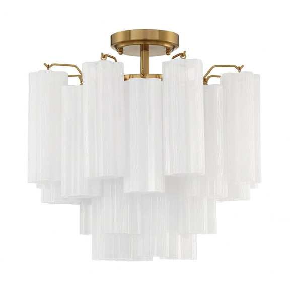 Crystorama Lighting - Addis - 4 Light Flush Mount In Geometric Style-13.75