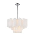 thumbnail image 1 of ADD-308-CH-WH Crystorama Lighting Addis - 9 Light Chandelier-14.25 Inches Tall and 22 Inches Wide-Polished Chrome Finish-White Glass Color, 1 of 7
