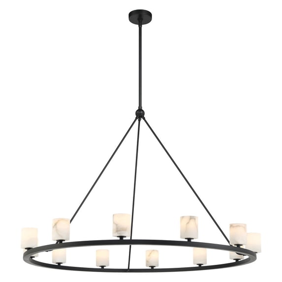 Crystorama Lighting - Aragon - 42W 12 LED Chandelier-32 Inches Tall and 46.75