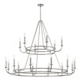thumbnail image 1 of BAI-A2109-PN Crystorama Lighting Bailey - 18 Light Chandelier-39 Inches Tall and 48 Inches Wide-Polished Nickel Finish    -Traditional Installation, 1 of 4