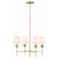 thumbnail image 1 of 534-GA Crystorama Lighting Broche - 4 Light Chandelier In Traditional Style-28 Inches Tall and 28 Inches Wide-Antique Gold Finish    -Traditional, 1 of 10