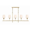 thumbnail image 1 of 537-GA Crystorama Lighting Broche - 5 Light Chandelier In Modern Style-21 Inches Tall and 53.5 Inches Wide-Antique Gold Finish, 1 of 10
