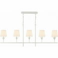 thumbnail image 1 of 537-MT Crystorama Lighting Broche - 5 Light Chandelier In Modern Style-21 Inches Tall and 53.5 Inches Wide-Matte White Finish, 1 of 8