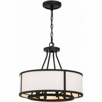 BRY-8004-BF Crystorama Lighting Bryant - 4 Light Chandelier In Modern Style-16.75 Inches Tall and 18 Inches Wide     -Traditional Installation