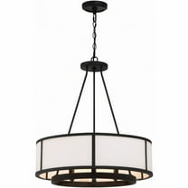 BRY-8006-BF Crystorama Lighting Bryant - 6 Light Chandelier In Modern Style-27.75 Inches Tall and 24 Inches Wide     -Traditional Installation
