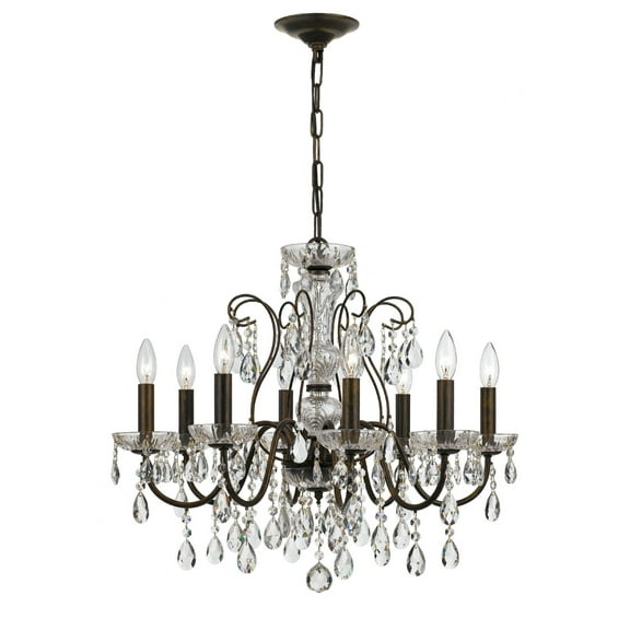 Crystorama Lighting - Eight Light Chandelier - Chandelier - Butler - 8 Light