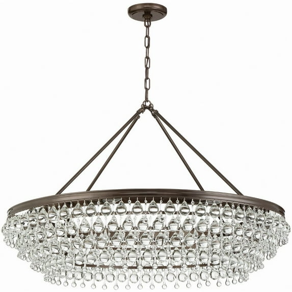 Eight Light Chandelier In Traditional And Contemporary Style 40 Inches Wide By 25.75 Inches High-Vibrant Bronze Finish Crystorama Lighting 278-Vz