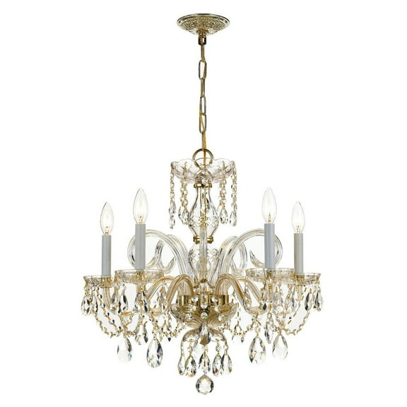 Crystorama Lighting - Five Light Chandelier - Chandelier - Crystal Crystal 5