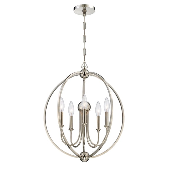 Crystorama Lighting - Five Light Chandelier - Chandelier - Sylvan - Five Light