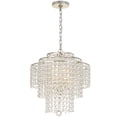 thumbnail image 1 of ARI-304-SA-CL-MWP Crystorama Lighting Arielle - Three Light Chandelier in Traditional and Contemporary Style - 18 Inches Wide by 20.5 Inches High-Hand, 1 of 7
