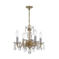 thumbnail image 1 of 1064-PB-CL-I Crystorama Lighting Crystal - Four Light Mini Chandelier in Traditional and Contemporary Style - 15 Inches Wide by 12 Inches High-Italian, 1 of 7