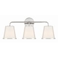 thumbnail image 1 of Crystorama Fulton 3 Light Polished Nickel Bathroom Vanity - 23.25'' W x 9.25'' H x 7.5'' D, 1 of 11