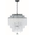 thumbnail image 1 of GAB-B7305-MK-Crystorama Lighting-Gabrielle - 6 Light Chandelier-Matte Black Finish    -Traditional Installation, 1 of 5