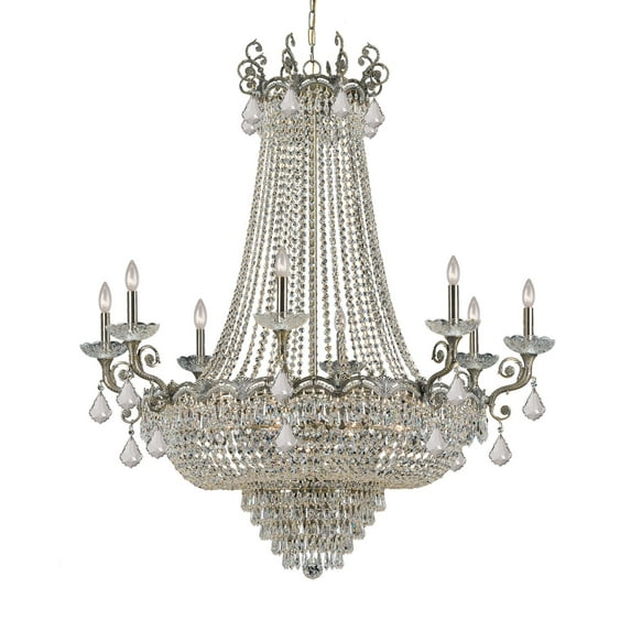 Crystorama Lighting Group 1488-Cl-Saq Majestic 20 Light 46" Wide Crystal Chandelier -