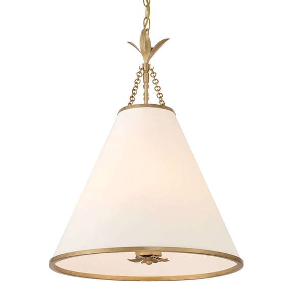 Crystorama Lighting Group 564 Broche 4 Light 18" Wide Pendant - Gold