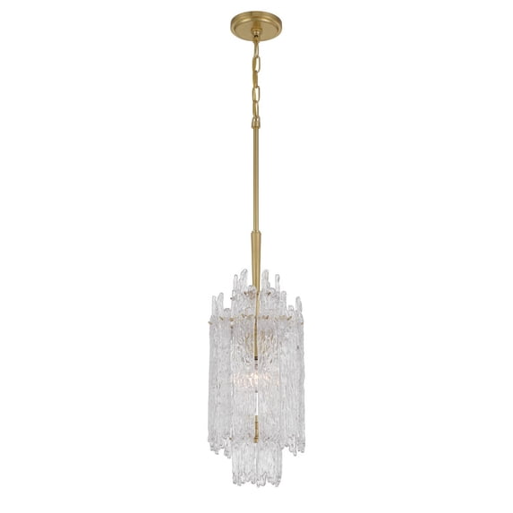 ACK-921-AG Crystorama Lighting Ackerly - 1 Light Pendant-20 Inch Tall and 8.5 Inch Wide