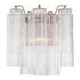 thumbnail image 1 of ADD-303-AG-CL Crystorama Lighting Addis - 2 Light Wall Sconce-14.5 Inch Tall and 14.5 Inch Wide-Aged Brass Finish-Clear Glass Color, 1 of 7